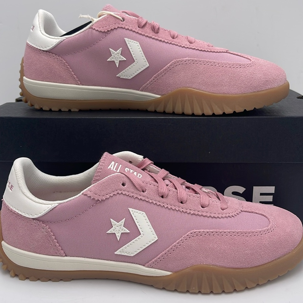 Converse Men’s RUN STAR TRAINER OX LOTUS PINK/EGRET/WHITE A13362C Sneakers - Picture 2 of 16
